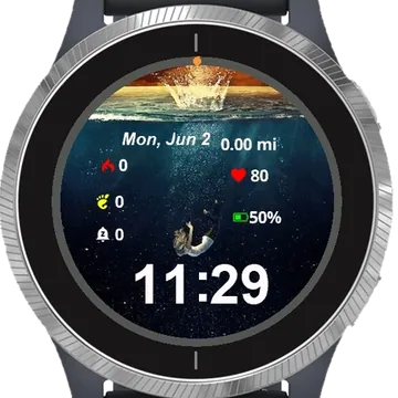 Into the Abyss Garmin watch face preview
