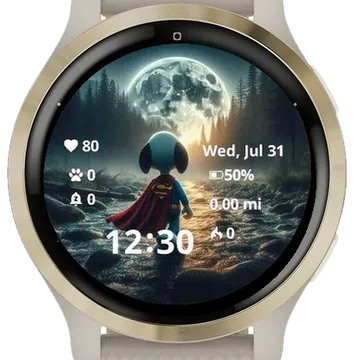 Iron Dog Garmin watch face preview