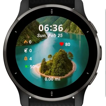 Island Lake Garmin watch face preview