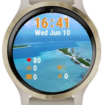 Island Middle Ocean Garmin watch face preview