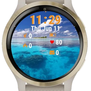 Island Ocean Garmin watch face preview