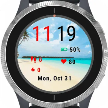 Islands Garmin watch face preview