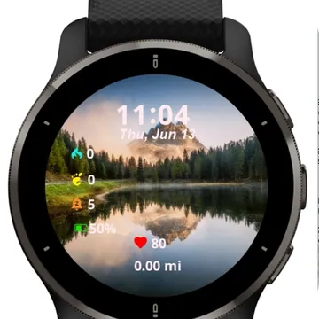 Italy Landscape Lake Garmin watch face preview