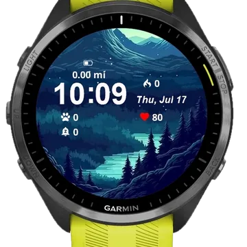 Japan Mountain Garmin watch face preview