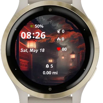 Japanese House Garmin watch face preview