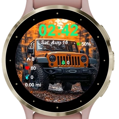 Jeep Garmin watch face preview