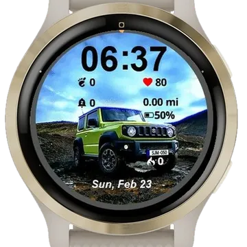 Jeep Garmin watch face preview