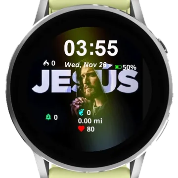Jesus Garmin watch face preview
