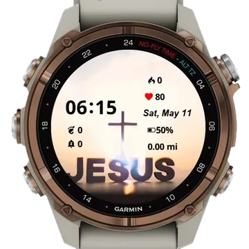 Jesus Garmin watch face preview