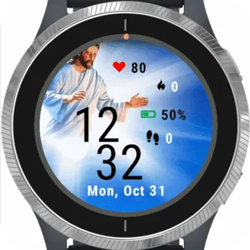Jesus Photo Garmin watch face preview