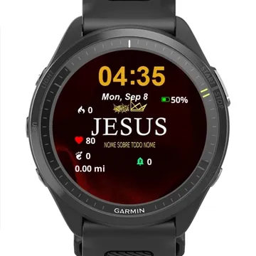 Jesus Garmin watch face preview