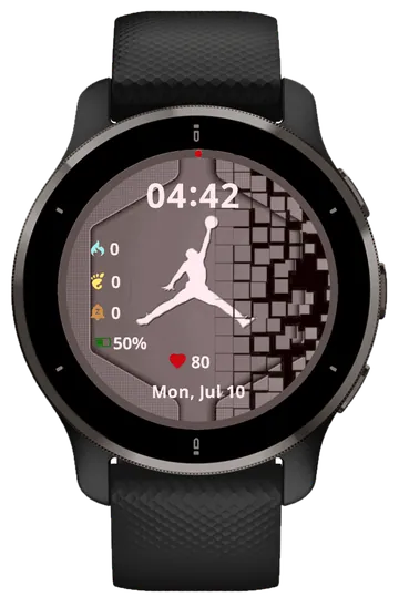 Jordan Garmin watch face preview
