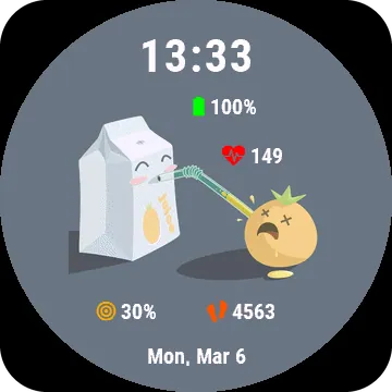 Juice Garmin watch face preview