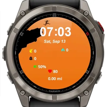 Jump Garmin watch face preview