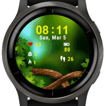 Jungle Nature Garmin watch face preview