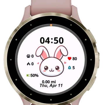 Kids Easter Drawing Garmin watch face preview