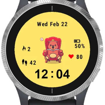 King Bear Garmin watch face preview