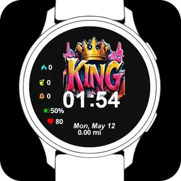 King Garmin watch face preview