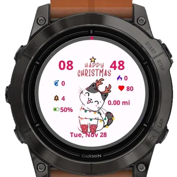 Kitten Cat Garmin watch face preview