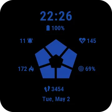 L0Ck Garmin watch face preview