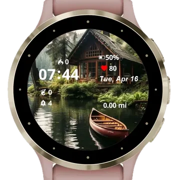 Lake House Garmin watch face preview