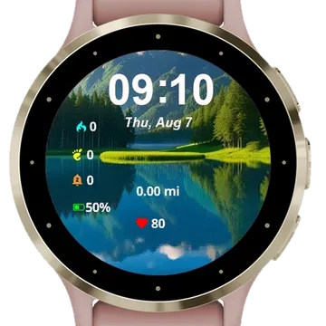 Lake Landscape Garmin watch face preview