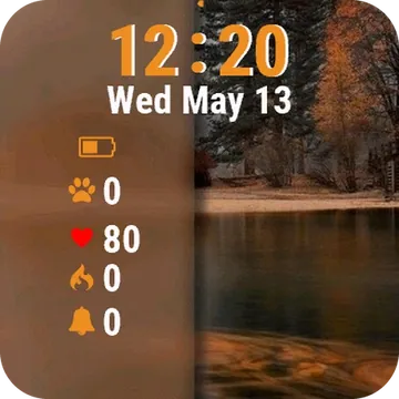 Lake Tree Garmin watch face preview