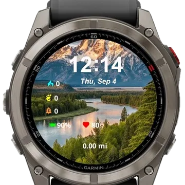 Lake View Garmin watch face preview