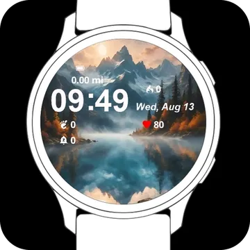Lake Wall Garmin watch face preview