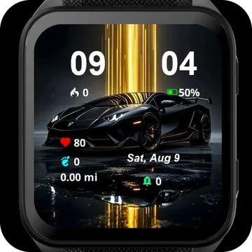 Lambo Garmin watch face preview