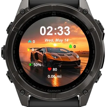 Lamborghini Aventador Garmin watch face preview