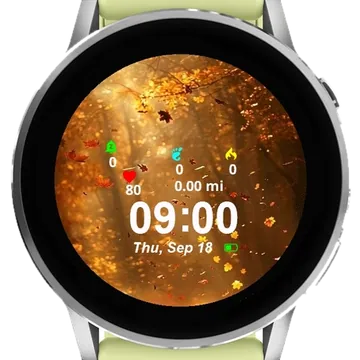 Landscape Autumn Garmin watch face preview