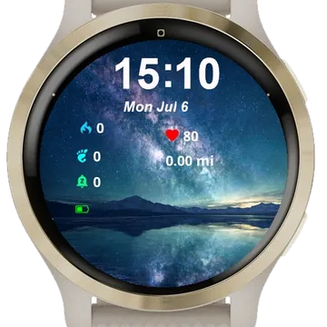 Landscape Body Water Garmin watch face preview