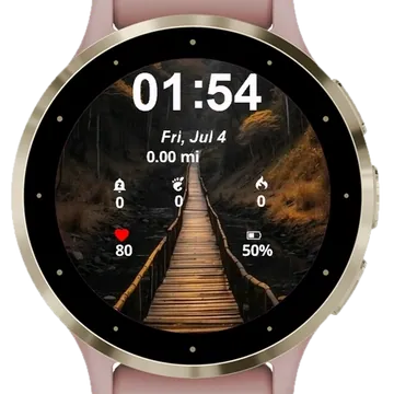 Landscape Bridge Garmin watch face preview