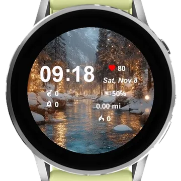 Landscape Fantasy Winter Garmin watch face preview