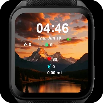 Landscape Mountain Garmin watch face preview