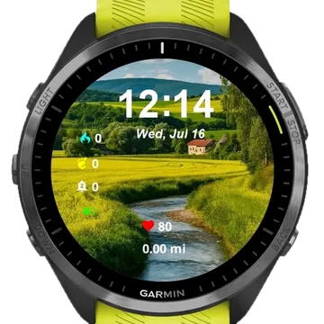 Landscape Nature Garmin watch face preview