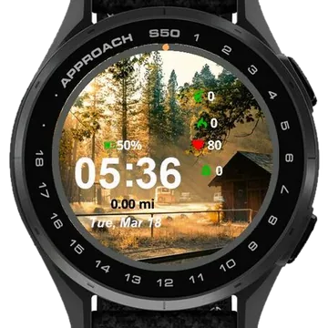 Landscape Nature Portrait Garmin watch face preview