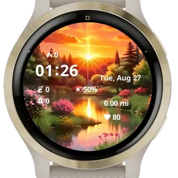 Landscape Nature Garmin watch face preview
