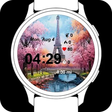 Landscape View Garmin watch face preview