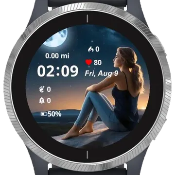 Landscape View Garmin watch face preview