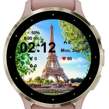Landscape View Garmin watch face preview