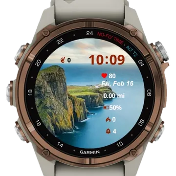 Landscape View Garmin watch face preview