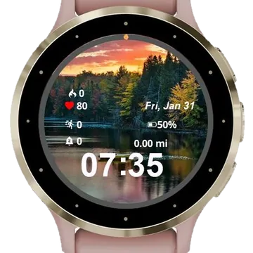 Landscape View Nature Garmin watch face preview