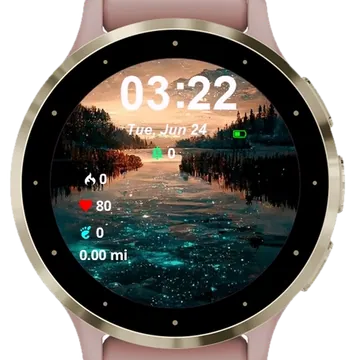 Landscape View Garmin watch face preview