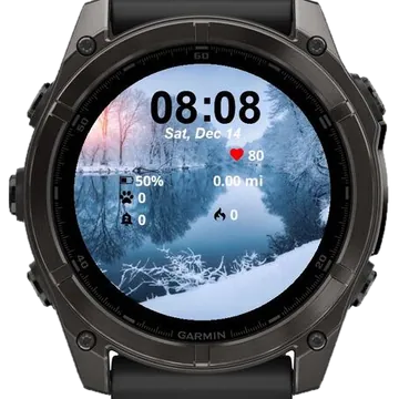Landscape Winter Snow Garmin watch face preview