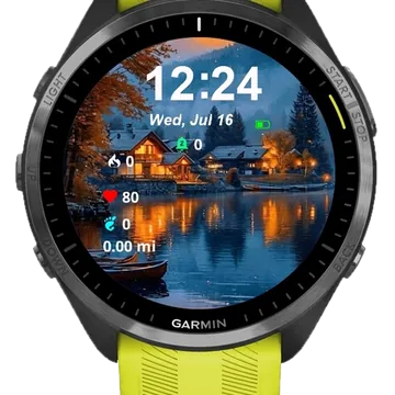 Landscape Garmin watch face preview