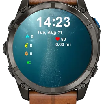 Large Amount Bubbles Coming Garmin watch face preview
