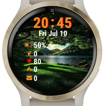Large Tree Next Body Water Garmin watch face preview