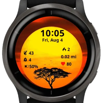 Late Night Garmin watch face preview